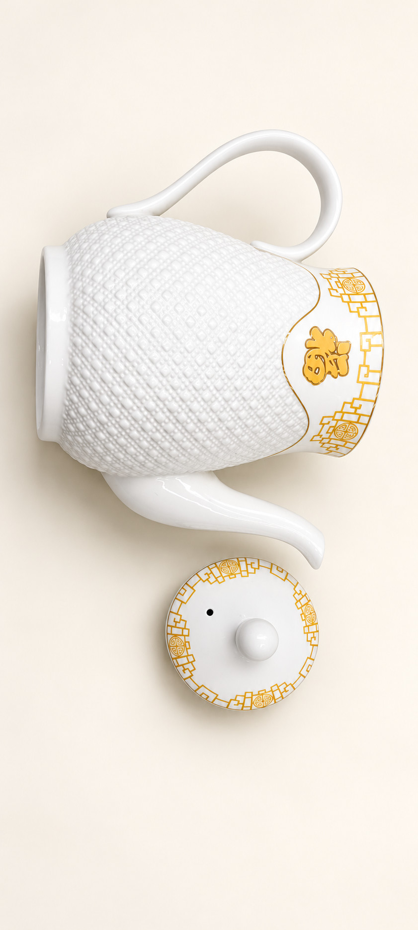 金福大冬瓜陶瓷茶壶 · 图片 4