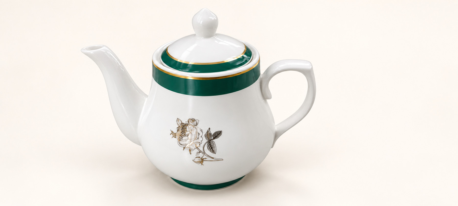 金边小义陶瓷茶壶 · 图片 1