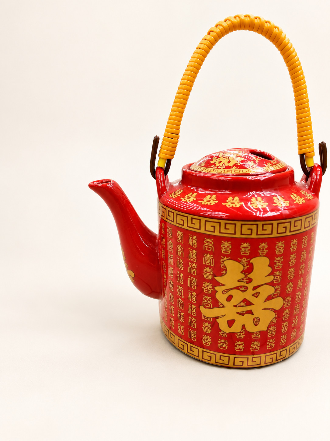 吉祥红全油陶瓷百喜桥茶壶商品图片