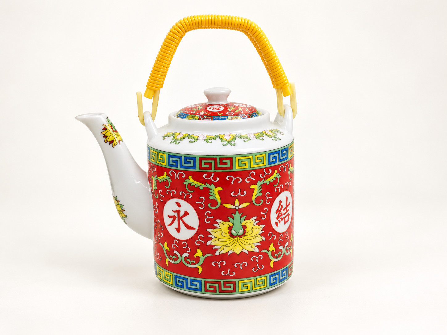 永结同心陶瓷桥茶壶商品图片