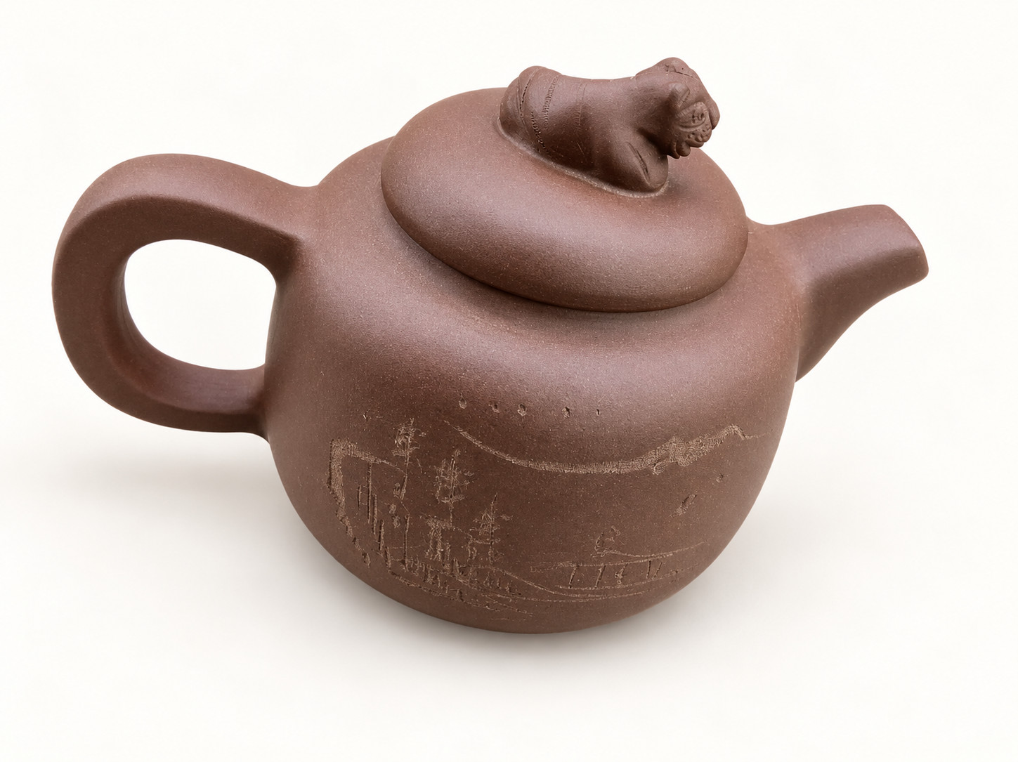 正宗宜兴虎头盖紫砂茶壶 · 图片 1