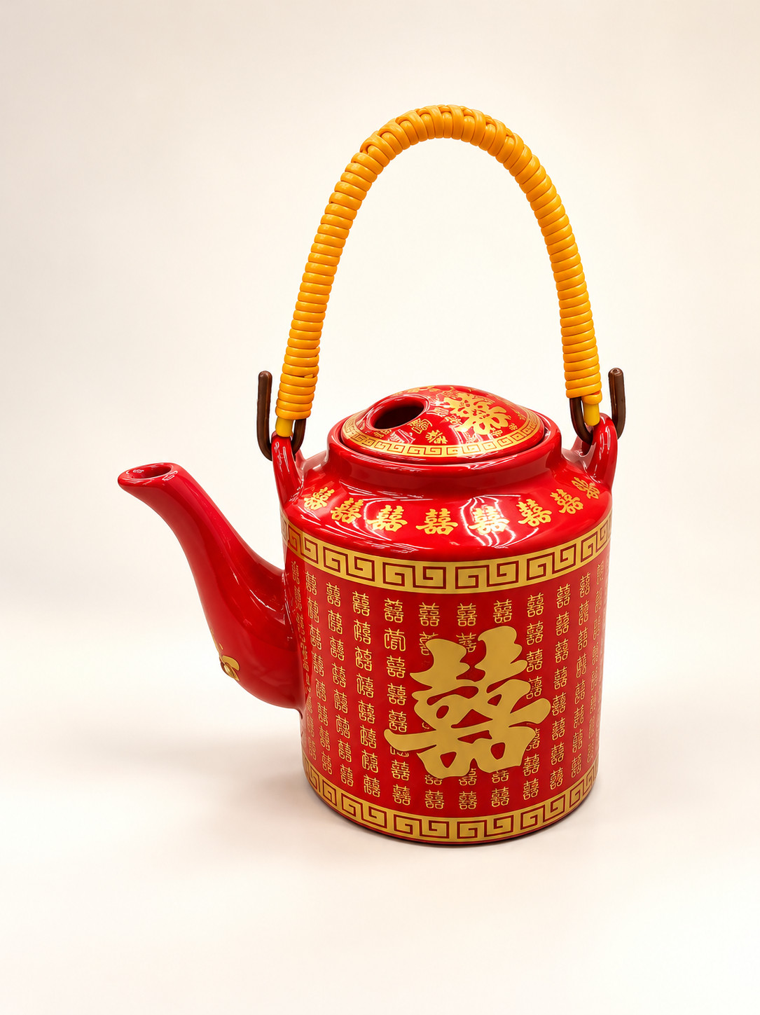 吉祥红全油陶瓷百喜桥茶壶 · 图片 7