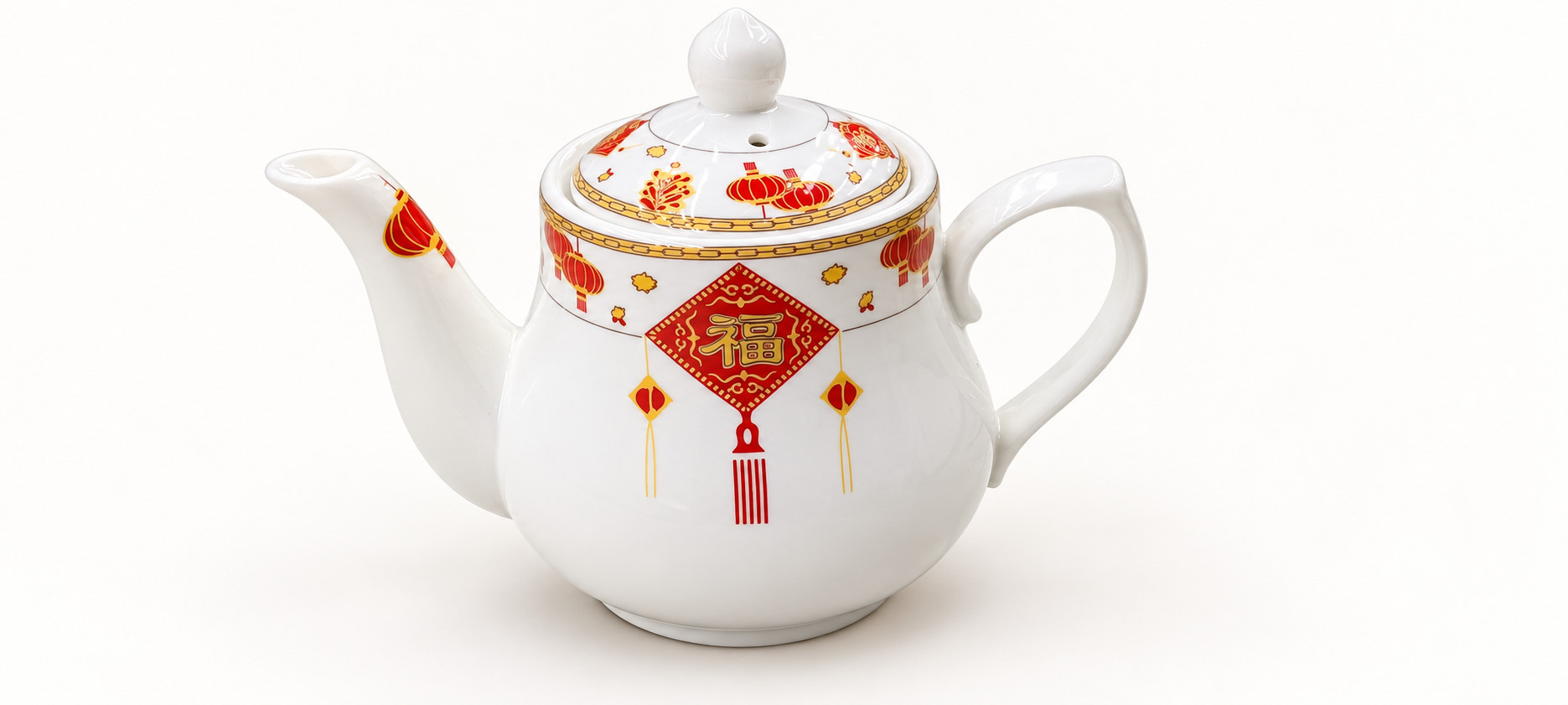 迎春福小义陶瓷茶壶 · 图片 1