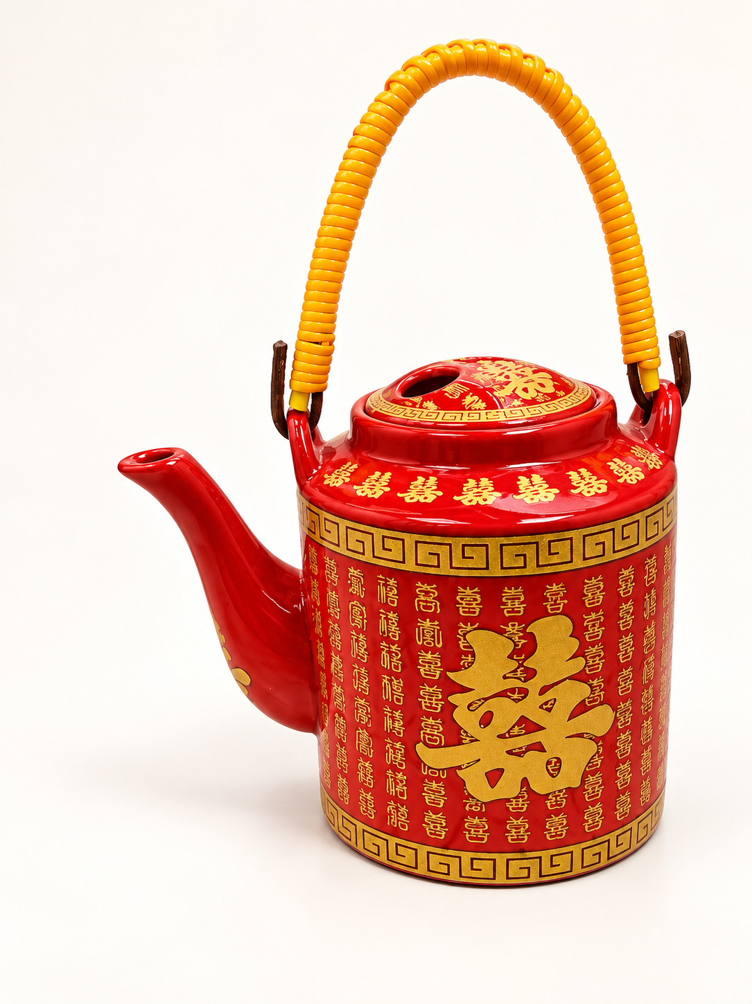 吉祥红全油陶瓷百喜桥茶壶 · 图片 8