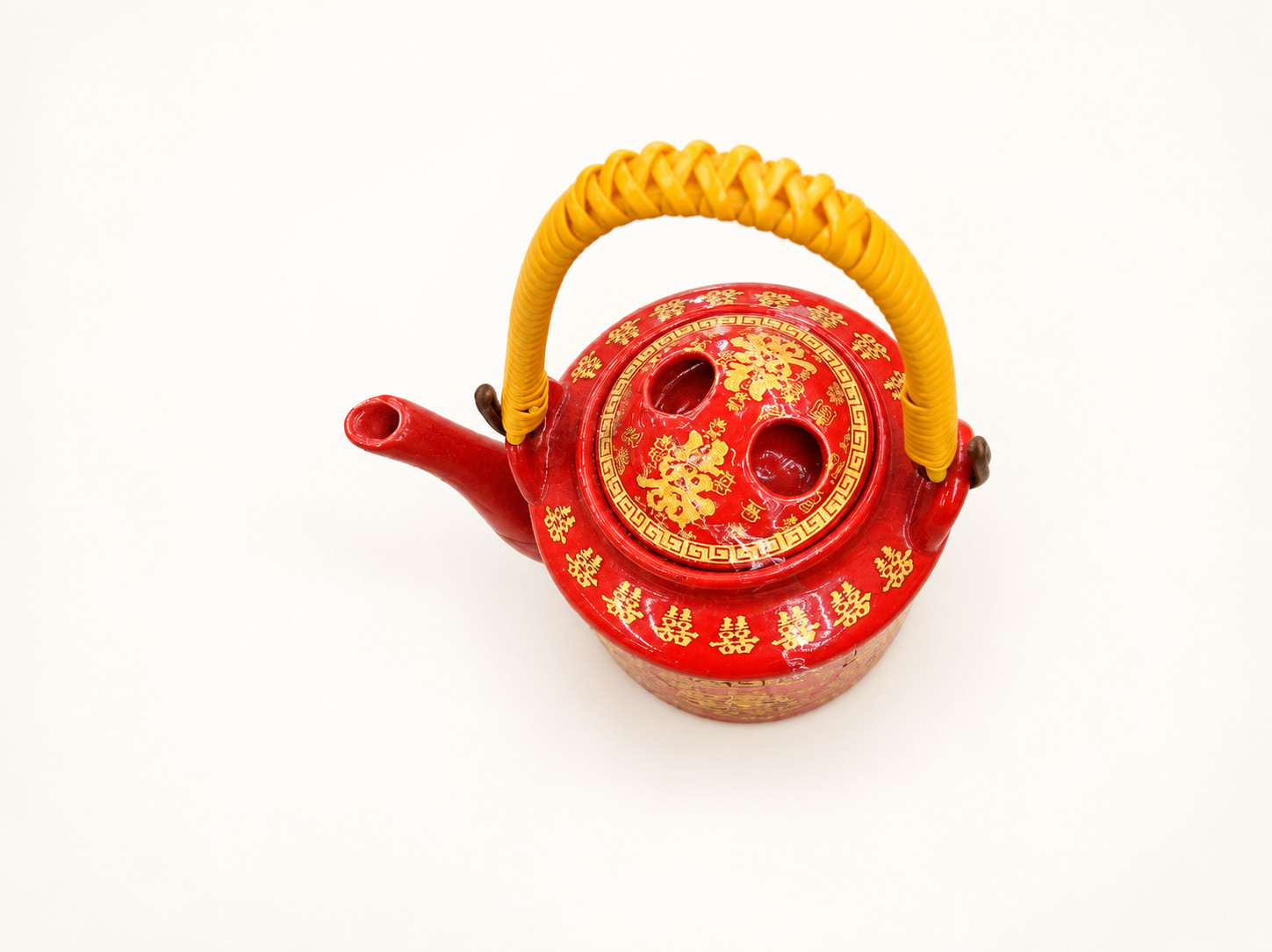 吉祥红全油陶瓷百喜桥茶壶 · 图片 2