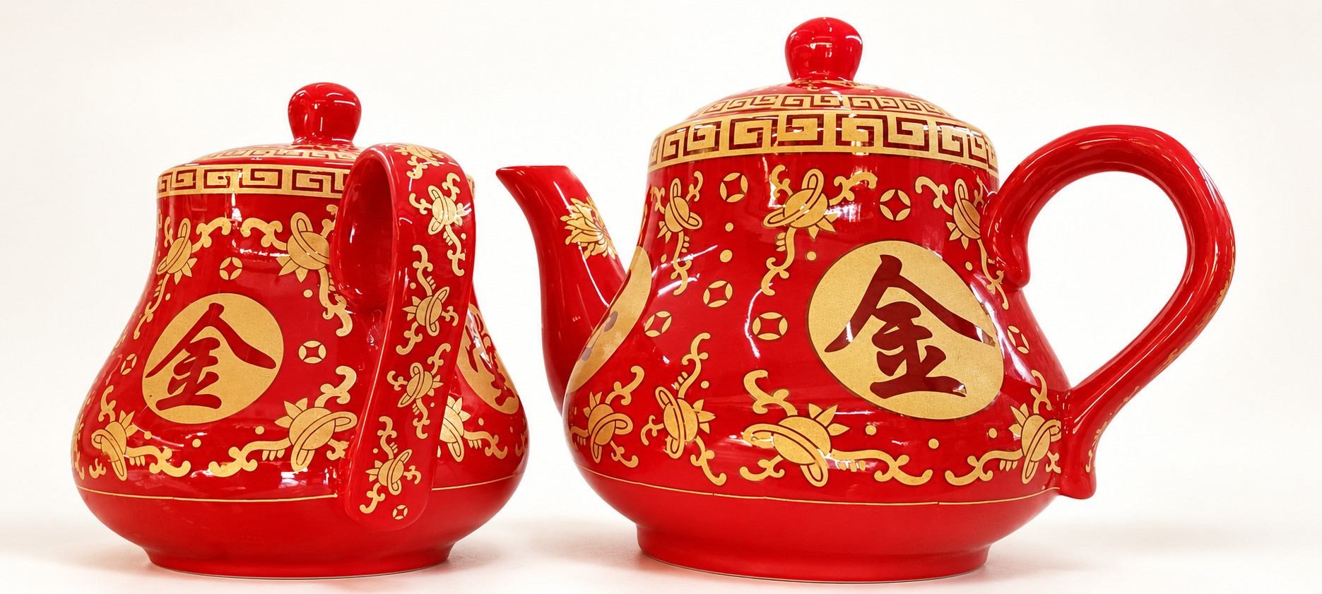 全油金玉满堂茶壶中号 · 图片 3