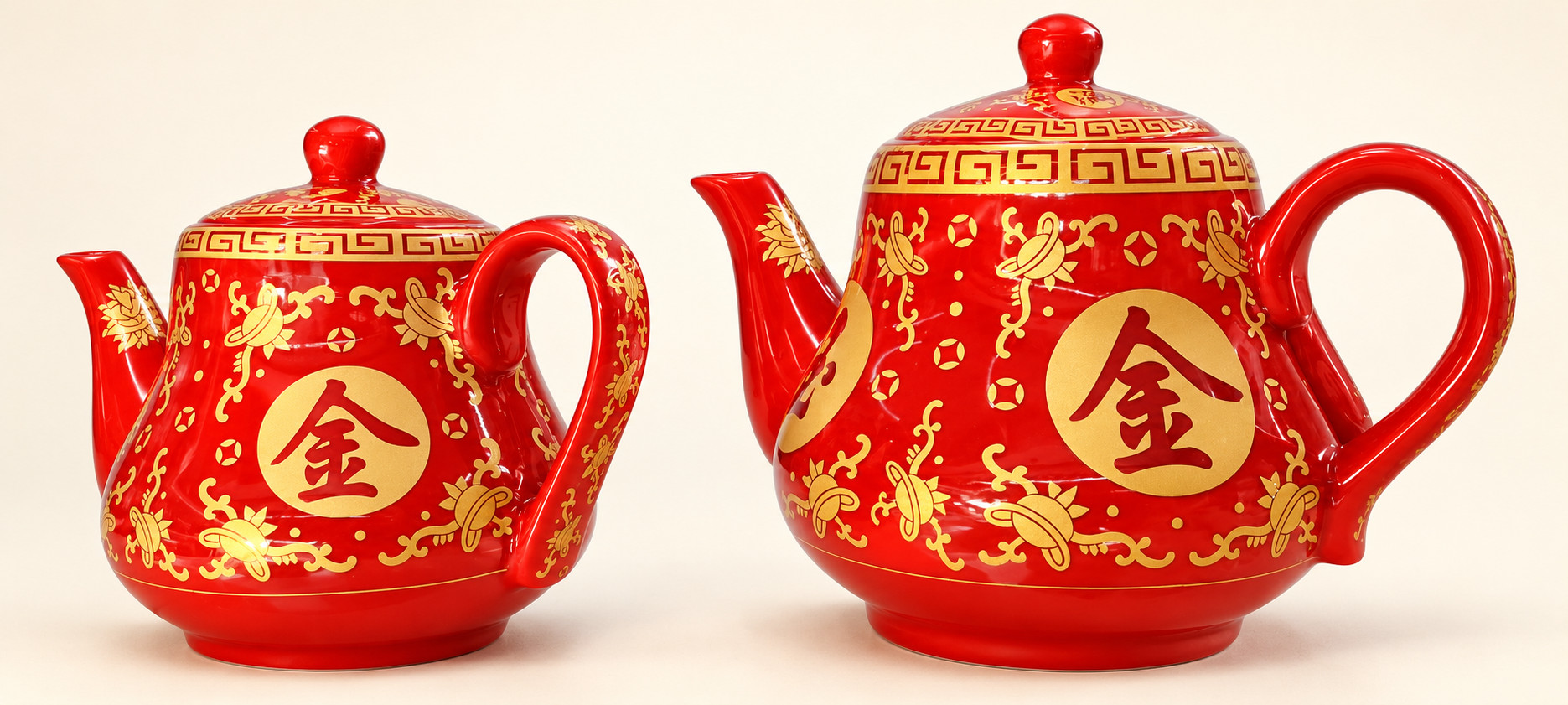全油金玉满堂茶壶小号 · 图片 3
