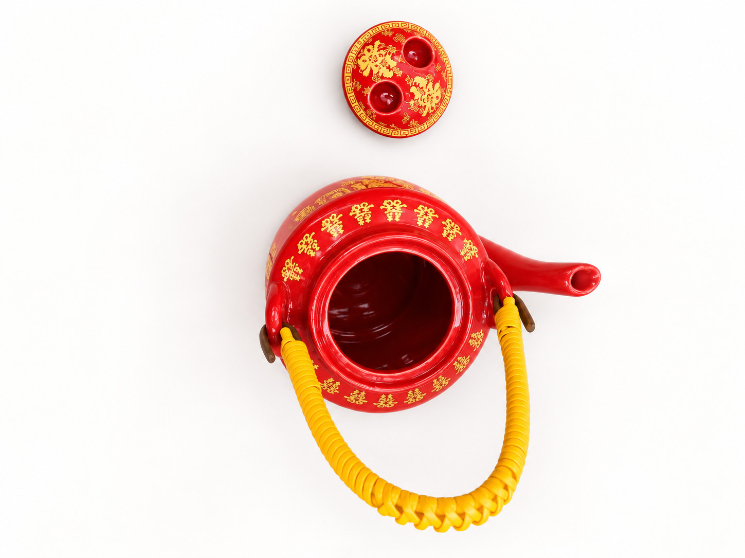 吉祥红全油陶瓷百喜桥茶壶 · 图片 6